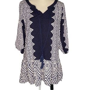 Anthropology Flying Tomato Tunic Dress Beach Coverup Large